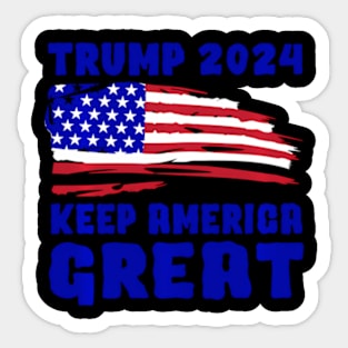 President Trump 2024 Usa Flag-Keep America Sticker